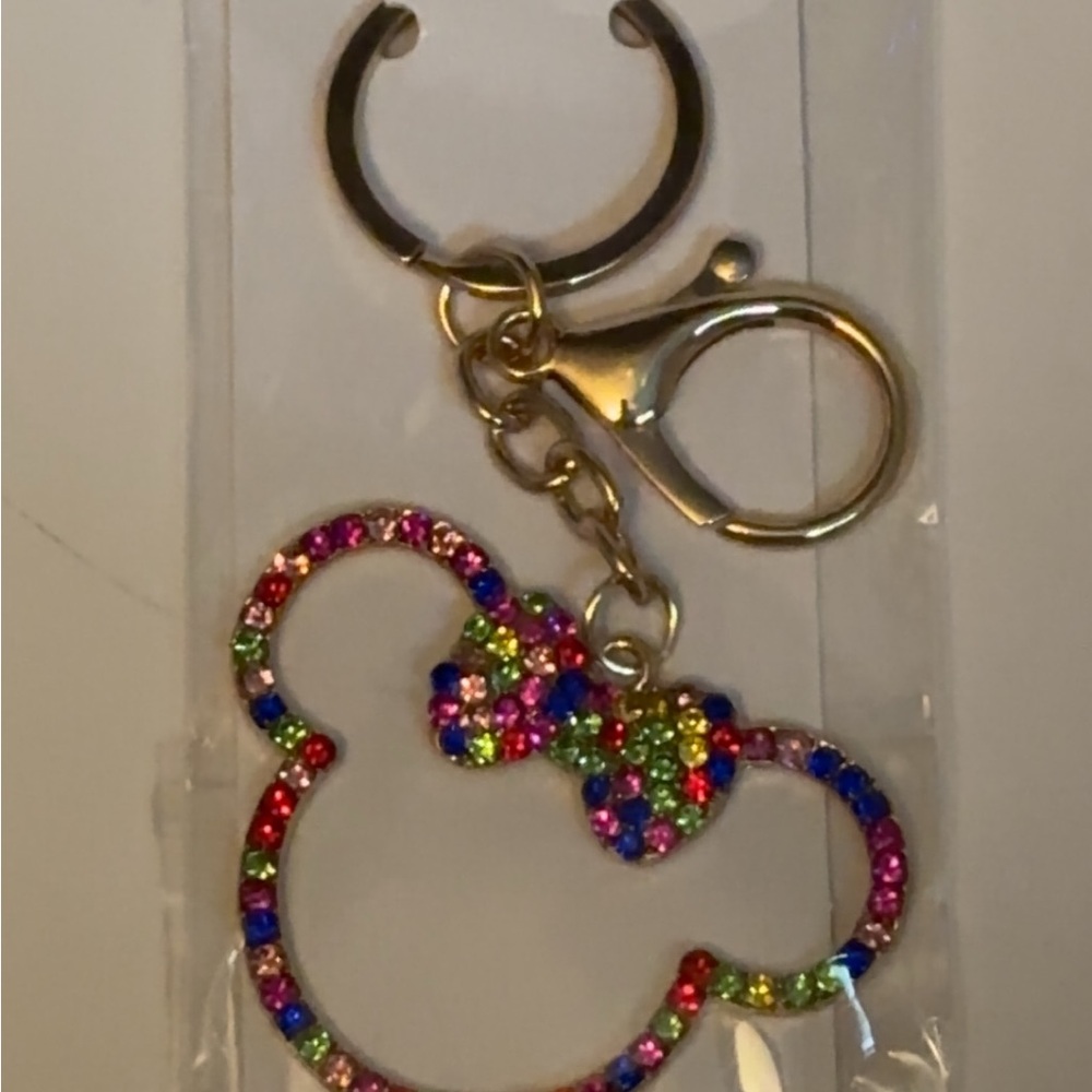 Mickey Mouse Rhinestone Keychains. - Picture 4 of 4